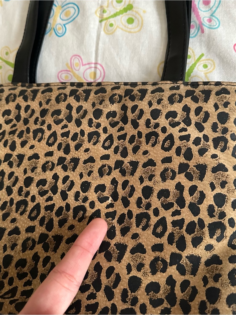 Vintage Newport News 90s Leopard Cheetah Print Purse - Picture 6 of 7
